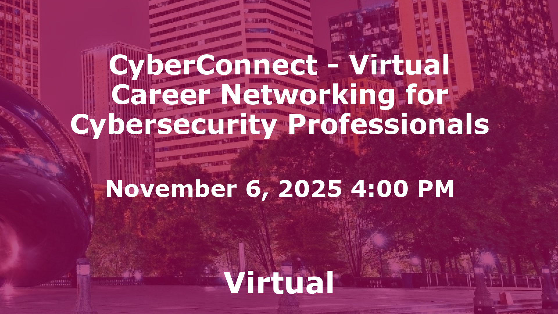 CyberConnect - Virtual Career Networking for Cybersecurity Professionals event image